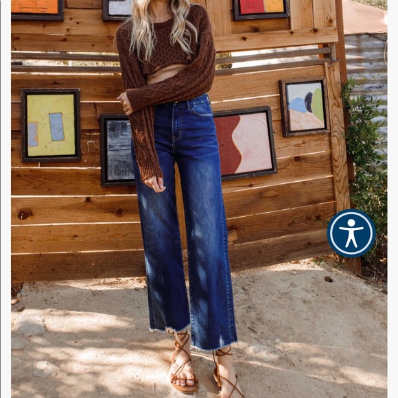 Vervet Denim - Vervet wide leg ankle